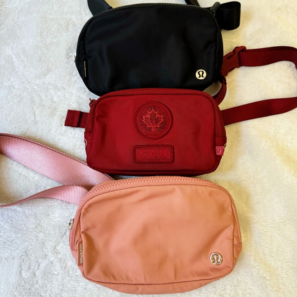 (3) Lululemon Everywhere Belt Bags